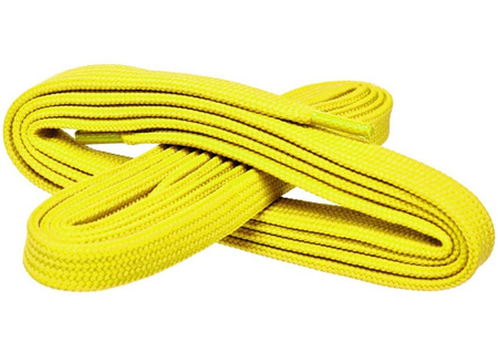 ŻÓŁTE Sznurowadła SZEROKIE Syntetyczne 7 mm PŁASKIE Poliestrowe SZNURÓWKI 0,7 cm do adidasów trampek sneakers