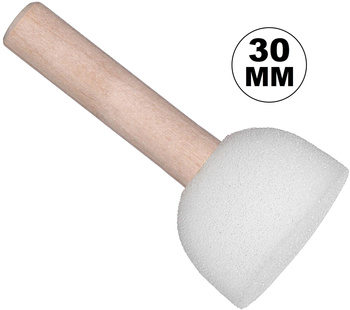 30 mm PĘDZELEK GĄBKOWY APLIKATOR DO NANOSZENIA FARBY WILBRY PASTY KREMU TŁUSZCZU / G16-09