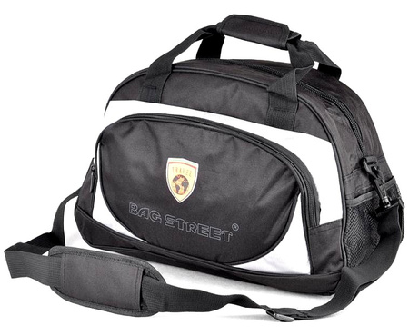 CZARNA DUŻA SPORTOWA PODRÓŻNA TORBA NA BAGAŻ PODRĘCZNY TRAVEL BAG STREET / G2-494