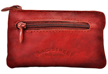 MAHOŃ SKÓRZANE ETUI NA KLUCZE OPRAWA SASZETKA NA SUWAK PITEREK BAG STREET / G3-207