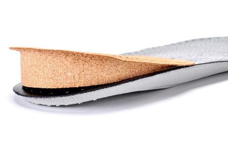 BEŻOWE SKÓRZANE PODWYŻSZAJĄCE STOPĘ KOREKCYJNE PODPIĘTKI KORKOWE 3 CM - 30 mm / G10-64