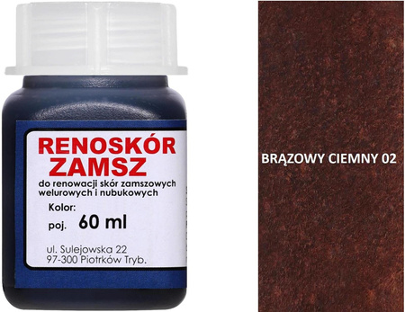 G9-99 RENOSKÓR FARBA DO ZAMSZU I NUBUKU 60 ml - BRĄZ JASNY