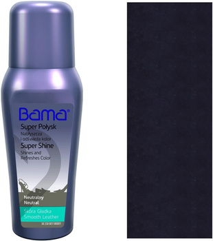 CZARNY 009 / SAMOPOŁYSKOWA PASTA W PŁYNIE DO OBUWIA ZE SKÓRY GŁADKIEJ BAMA Super Shine POŁYSK 75 ml S36F / G13-65