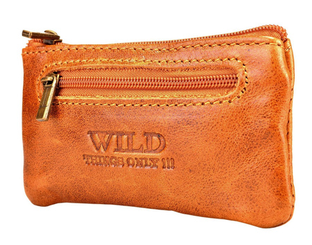 BRĄZOWE SKÓRZANE ETUI NA KLUCZE KLUCZÓWKA SASZETKA PITEREK WILD THINGS ONLY !!! / G3-229
