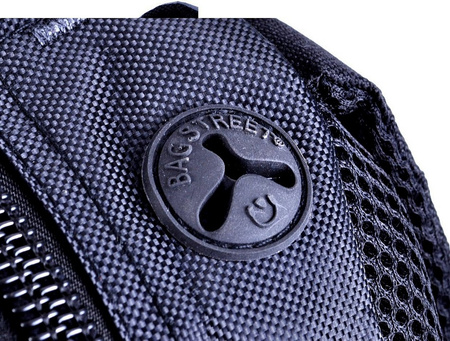 CZARNO SZARY PLECAK FUNKCJONALNY MIEJSKI TORNISTER BAG STREET COLLECTION / G4-17