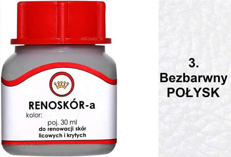 BARWNIK LAKIER WILBRA FARBA RENOSKÓR DO SKÓR GŁADKICH 200 ml - JEŻYNOWY 65 / G12-91
