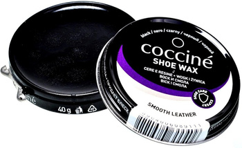 CZARNA PASTA DO BUTÓW COCCINE SHOE WAX BLACK WOSK I ŻYWICA 40 ml / G12-07