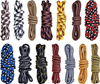 SZARO-CZARNE Sznurowadła TREKKINGOWE okrągłe 5 mm SOLIDNE Bawełniane Sznurówki do butów outdoor