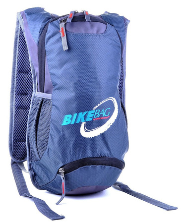 SZARY GRAFITOWY SPORTOWY TORNISTER WĄSKI PLECAK ROWEROWY BAG STREET BIKEBAG / G4-69