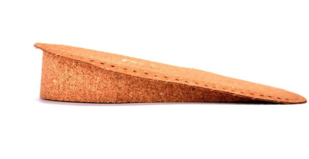 CZARNE SKÓRZANE PODWYŻSZAJĄCE STOPĘ KOREKCYJNE PODPIĘTKI KORKOWE 0,5 CM - 5 mm / G10-64