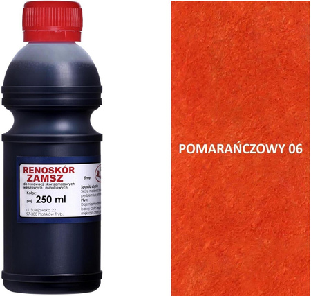 RENOSKÓR FARBA DO RENOWACJI ZAMSZU NUBUKU I WELURU 250 ML - BRĄZ CIEMNY / G12-98