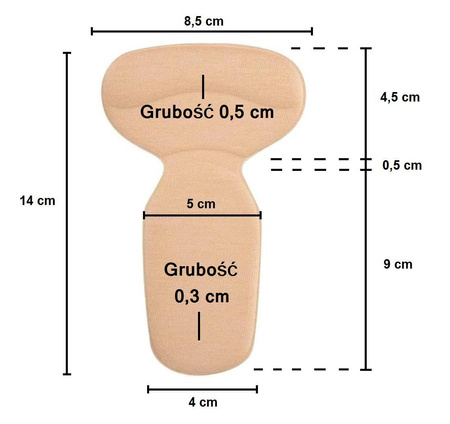 BEŻOWE ŻELOWE ZAPIĘTKI / PODPIĘTKI DO BUTÓW NA OBCASIE 2w1 / G10-81