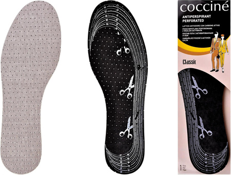 DOCINANE WKŁADKI DO BUTÓW Z WĘGLEM AKTYWNYM COCCINE ANTIPERSPIRANT PERFORATED / G12-66 / G12-71