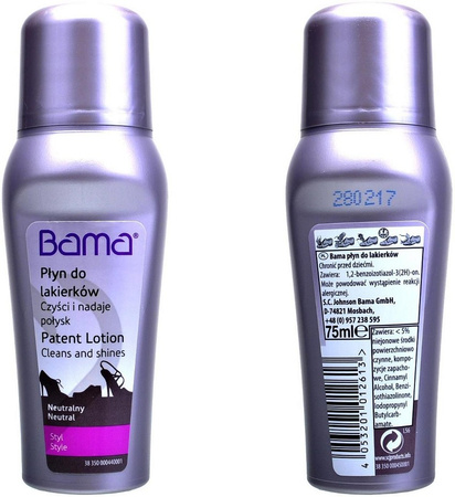 RENOWATOR POŁYSKU W PŁYNIE DO LAKIERKÓW BAMA L56 PATENT LOTION 75 ml / G12-18