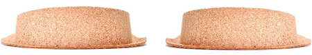 BEŻOWE SKÓRZANE PODWYŻSZAJĄCE STOPĘ KOREKCYJNE PODPIĘTKI KORKOWE 2 CM - 20 mm / G10-64