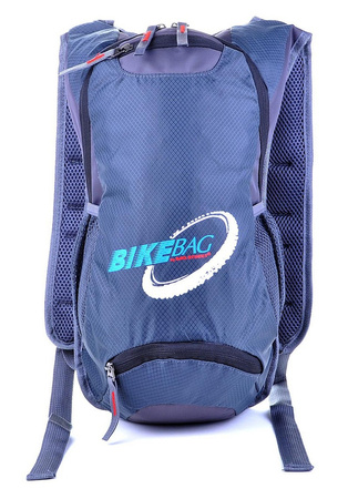 SZARY GRAFITOWY SPORTOWY TORNISTER WĄSKI PLECAK ROWEROWY BAG STREET BIKEBAG / G4-69