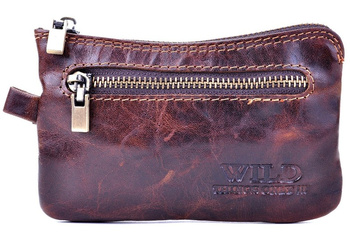 BRĄZOWA SKÓRZANA KLUCZÓWKA Oprawa na klucze ETUI WILD THINGS ONLY / G4-74