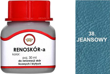 BARWNIK LAKIER WILBRA FARBA RENOSKÓR DO SKÓR GŁADKICH 200 ml - GOŁĘBI BŁĘKIT 72 / G12-91