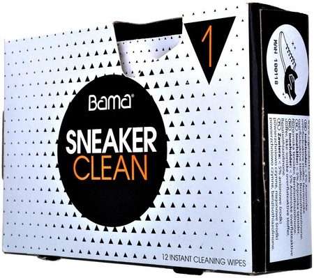 UNIWERSALNE ŚCIERECZKI MOKRE CHUSTECZKI CZYSZCZĄCE BAMA SNEAKER CLEAN 1 12 sztuk / G12-37