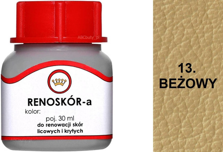 BARWNIK LAKIER WILBRA FARBA RENOSKÓR DO SKÓR GŁADKICH 30 ml - GOŁĘBI BŁĘKIT 72 / G10-01