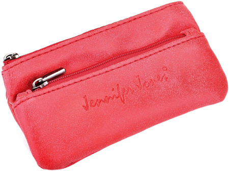 CZERWONE SKÓRZANE ETUI NA KLUCZE KLUCZÓWKA SASZETKA PITEREK JENNIFER JONES / G3-222