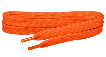 POMARAŃCZOWY NEON Sznurowadła SZEROKIE Syntetyczne 7 mm PŁASKIE Poliestrowe SZNURÓWKI 0,7 cm do adidasów trampek sneakers